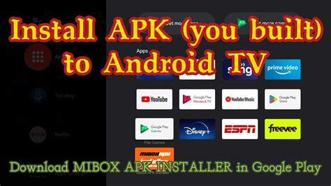 How to install a third party app (APK) on a Philips Android TV .